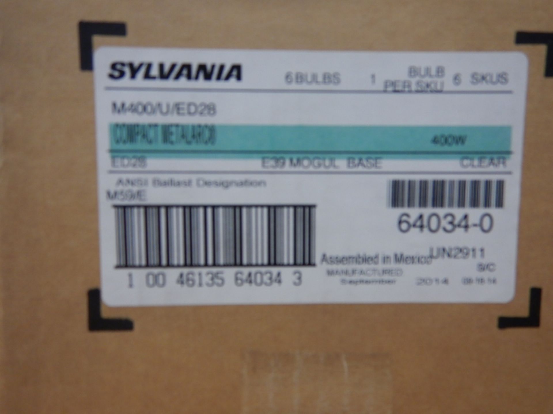 L/O SYLVANIA METALARC METAL HALIDE LIGHT BULBS - Image 3 of 4