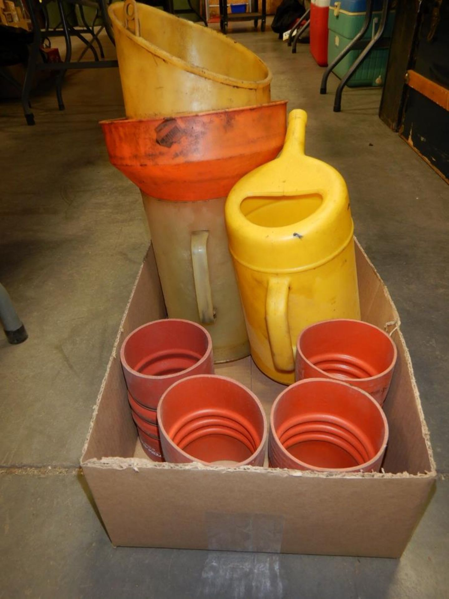 L/O POLY FUNNELS, DISPENSING JUGS, ETC - Image 2 of 2