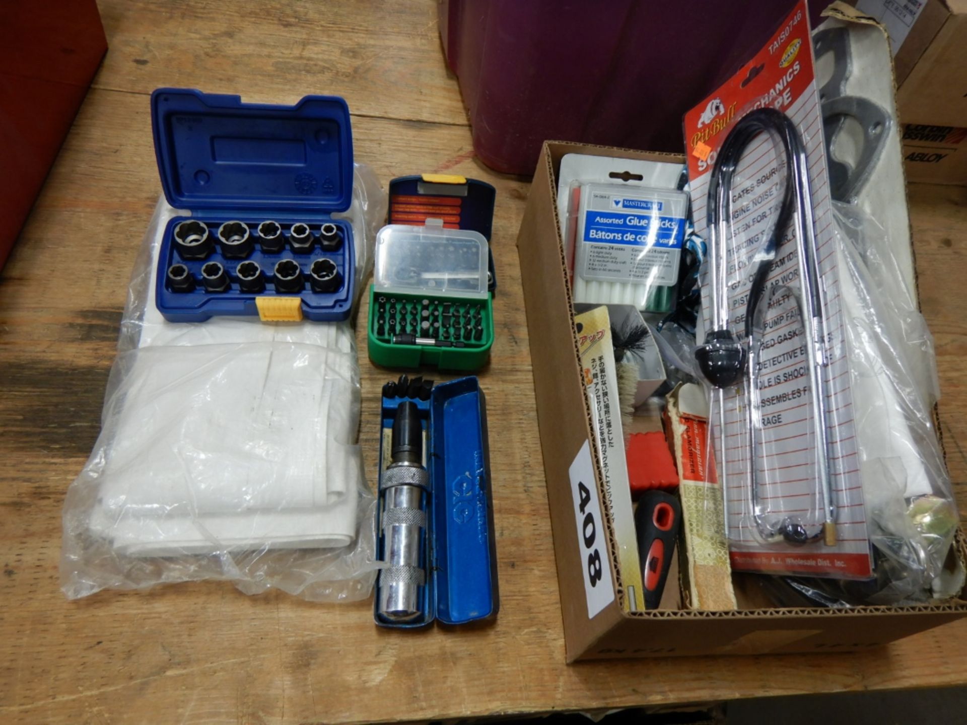 L/O ASSORTED TOOLS, MECHANICAS STETHESCOPE, DRIVER BITS, ETC. - Image 3 of 4