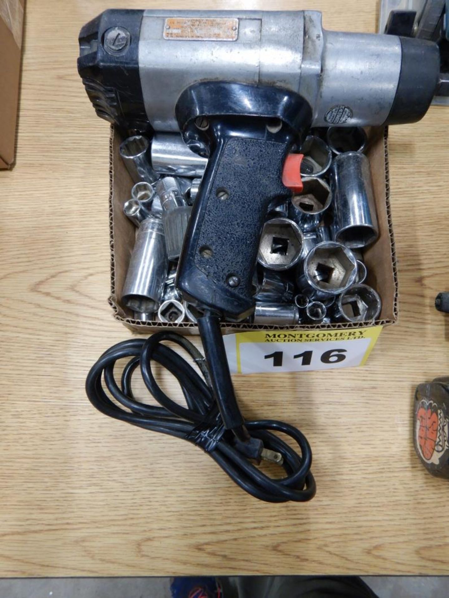 CRAFTSMAN ELECTRIC IMPACT DRILL WITH ASSORTED SOCKETS, 1/2" DRIVE - Image 2 of 2