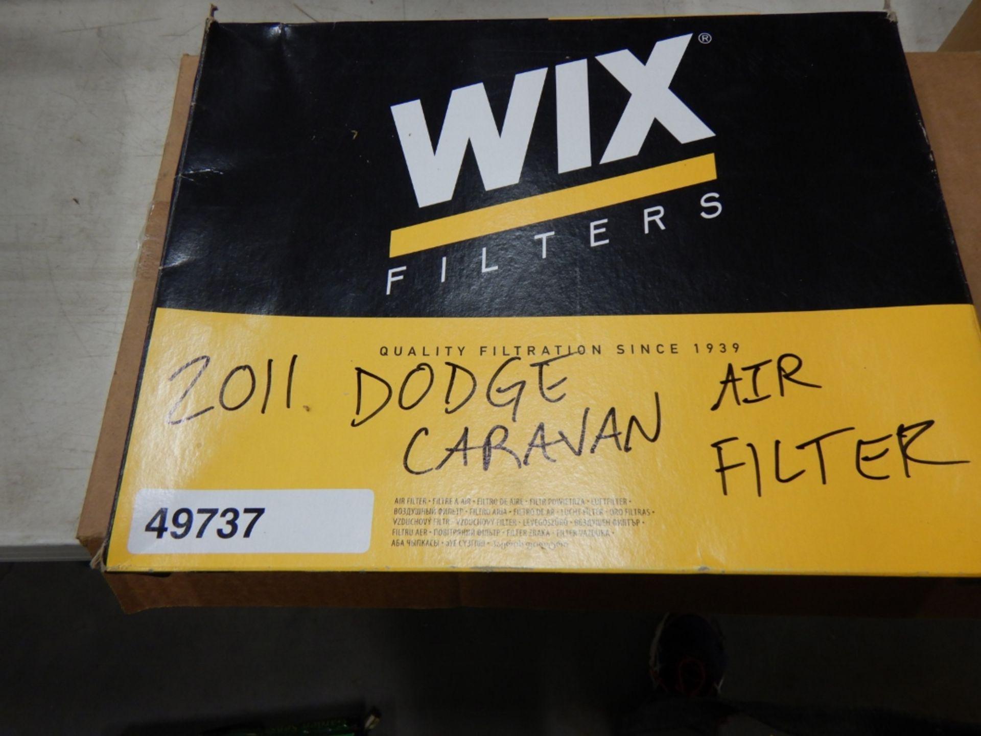 BOX OF ASSORTED FRAM OIL FILTERS AND AIR FILTERS - Image 2 of 3