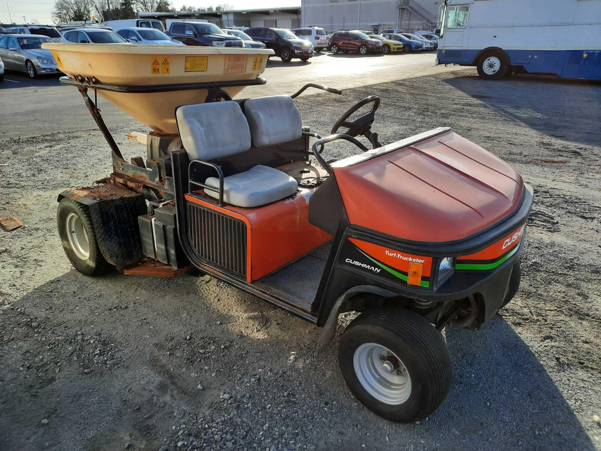 CUSHMAN TURF-TRUCKSTER/ SPREADER (INOP) - Image 4 of 16