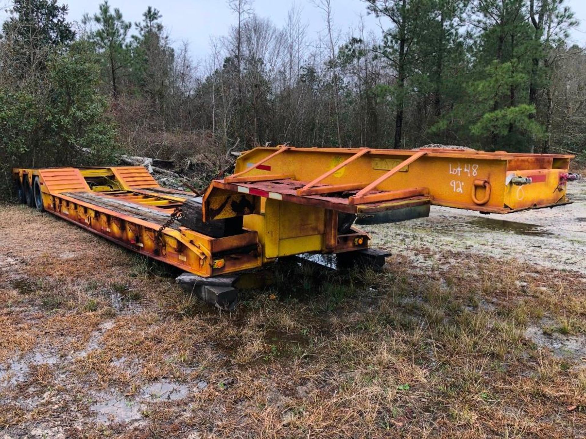 1992 ETNYRE 40 TON TRI/A LOWBOY TRAILER - Image 2 of 4