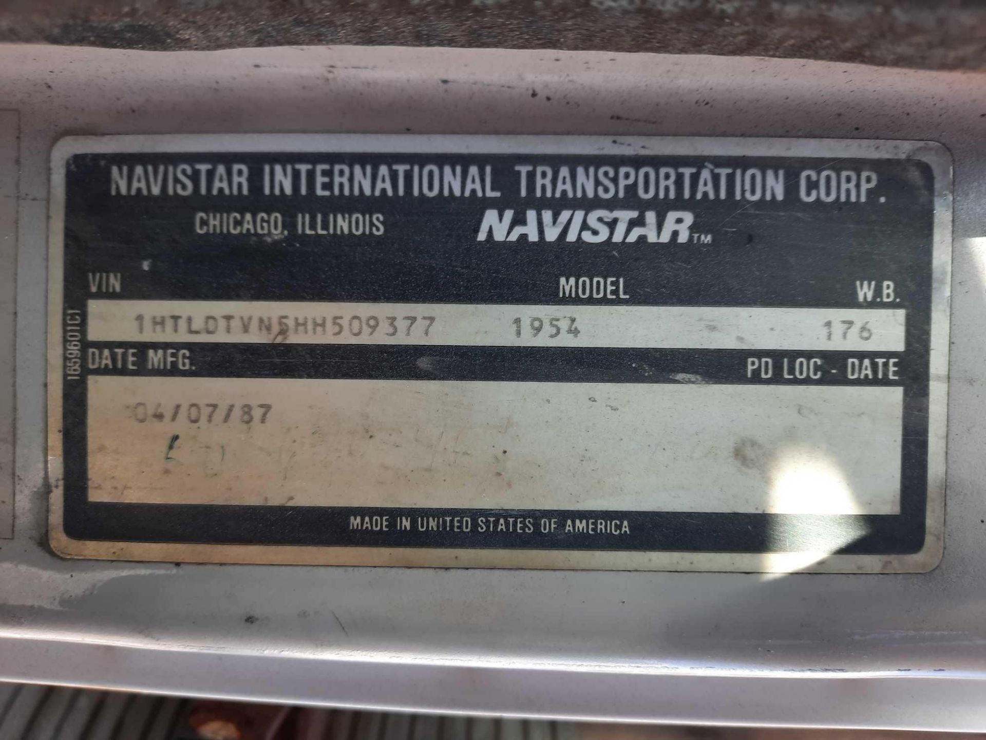 1987 INTERNATIONAL S1900 AUGER TRUCK - Image 5 of 27