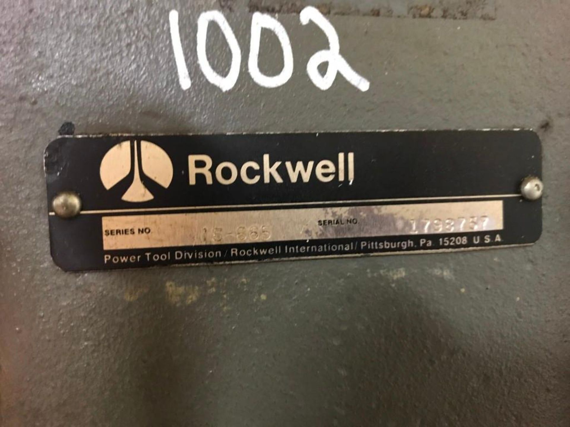 ROCKWELL 15-665 INDUSTRIAL DRILL PRESS - Image 3 of 7