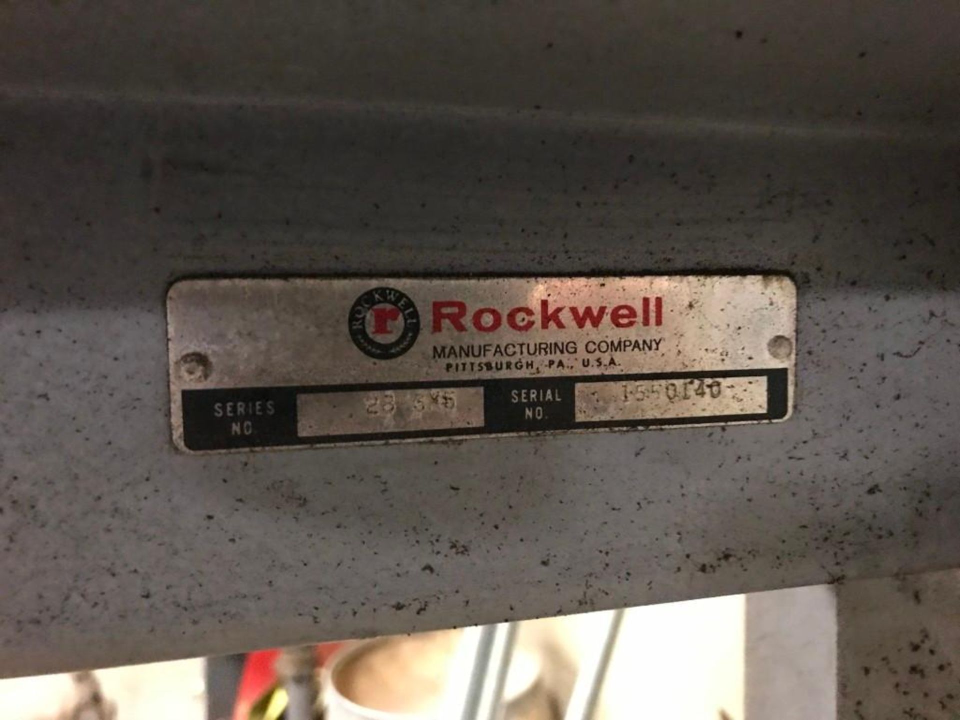 ROCKWELL 28-3X5 VERTICAL BAND SAW - Image 3 of 9