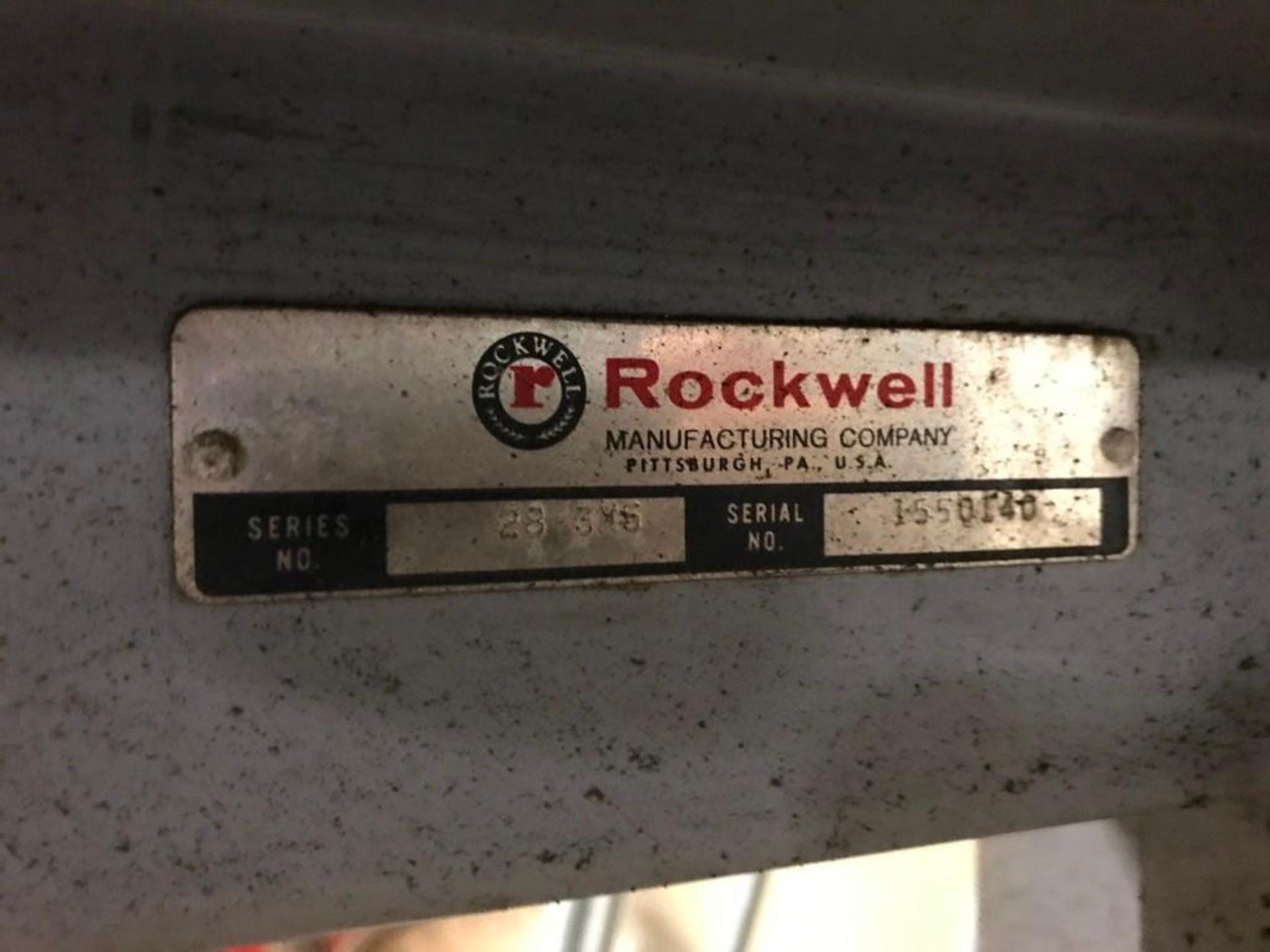 ROCKWELL 28-3X5 VERTICAL BAND SAW - Image 4 of 9