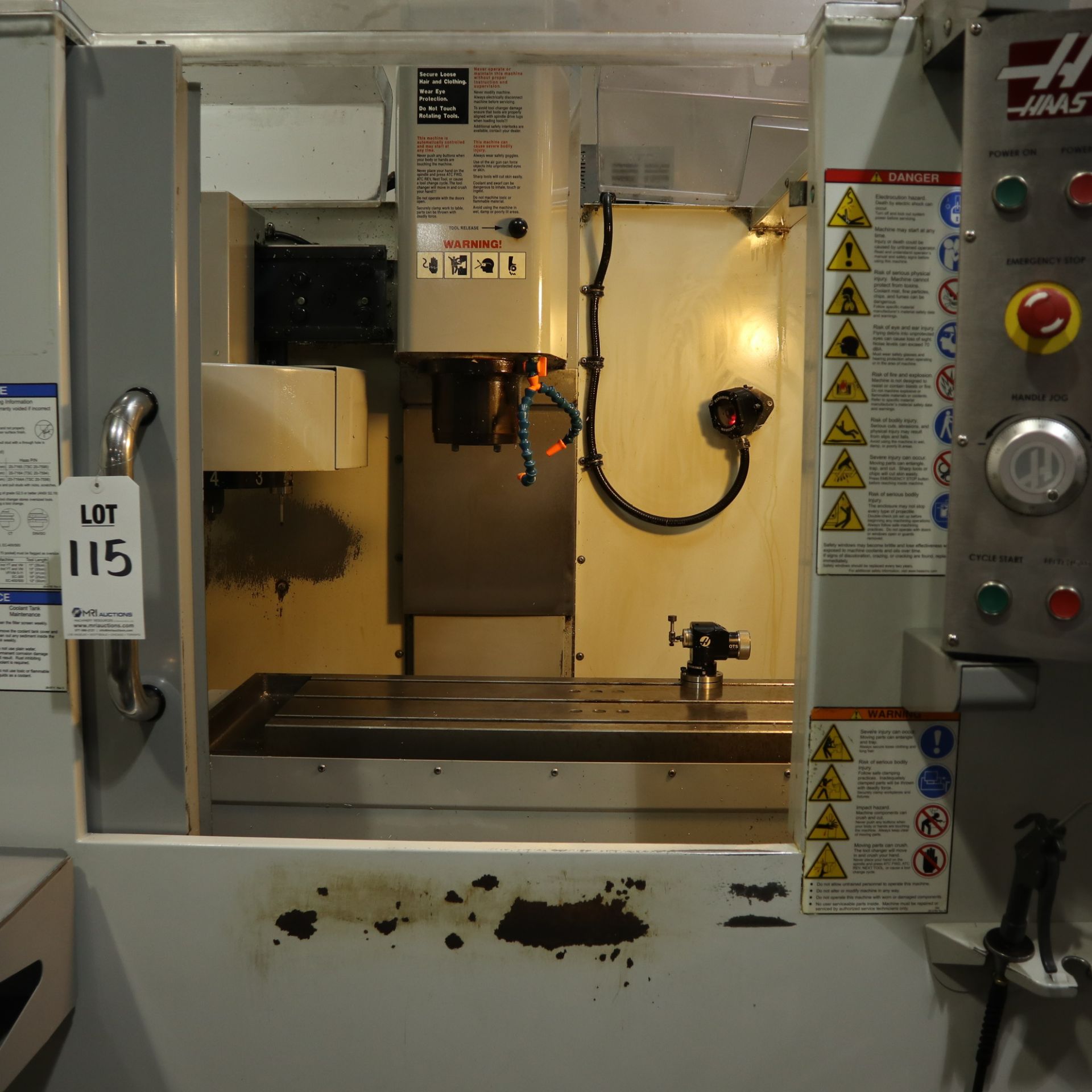 2008 HAAS SUPER MINI MILL, 16” X 12” X 10”, HAAS CTRL, 20 TOOL ATC, 4TH AXIS READY, 10000 RPM - Image 2 of 10