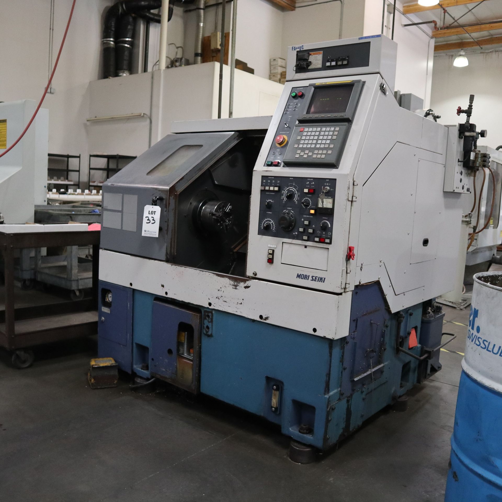 1996 MORI SEIKI CL15, S/N 158, 6” KITIGAWA B-208 CHUCK, MF-T8 CONTROL, CHIP CONVEYOR, TOOL