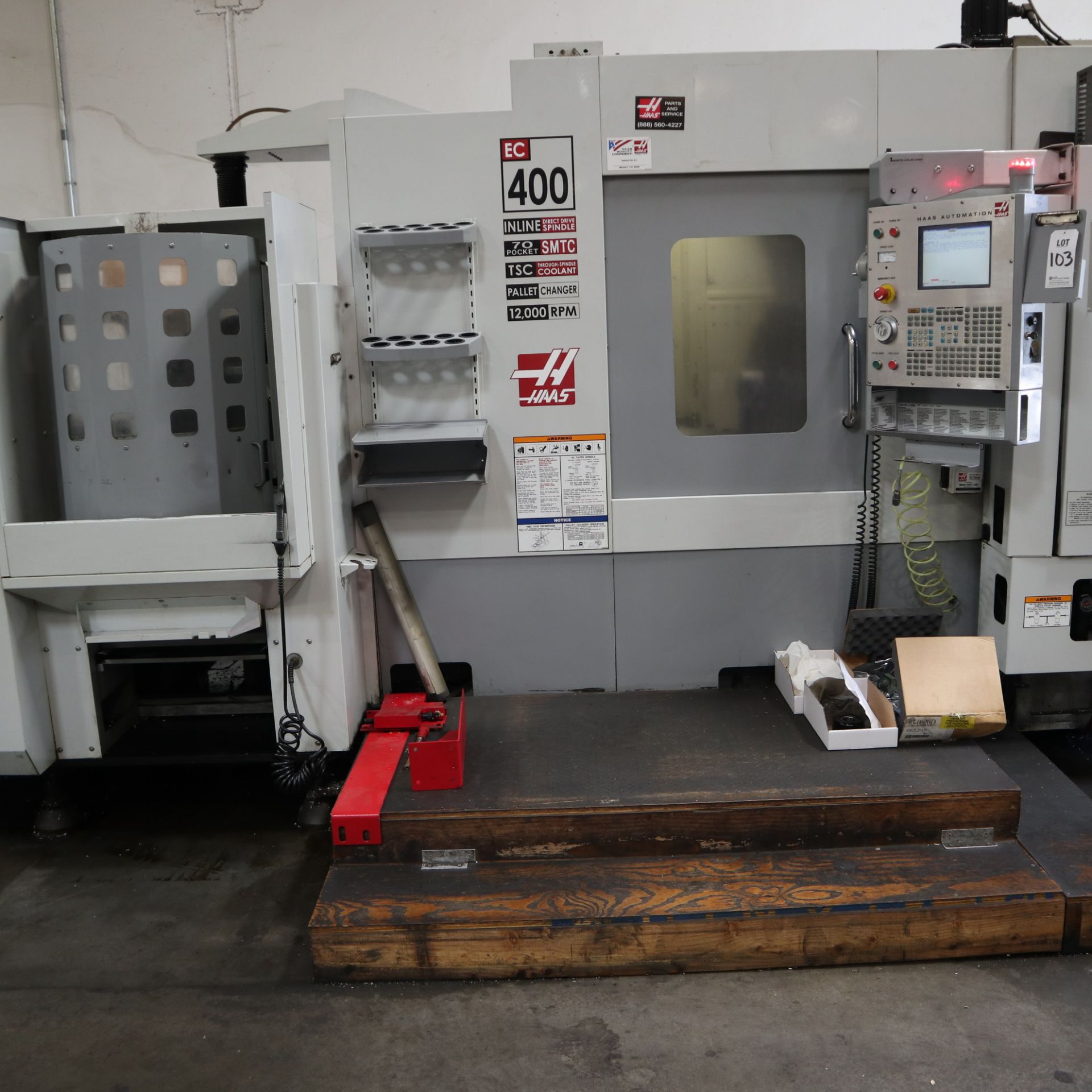 2006 HAAS EC400-6PP, HAAS CONTROL, FULL 4TH AXIS, 70 TOOL ATC, COOLANT THROUGH SPINDLE, 12,000 RPM - Image 3 of 19