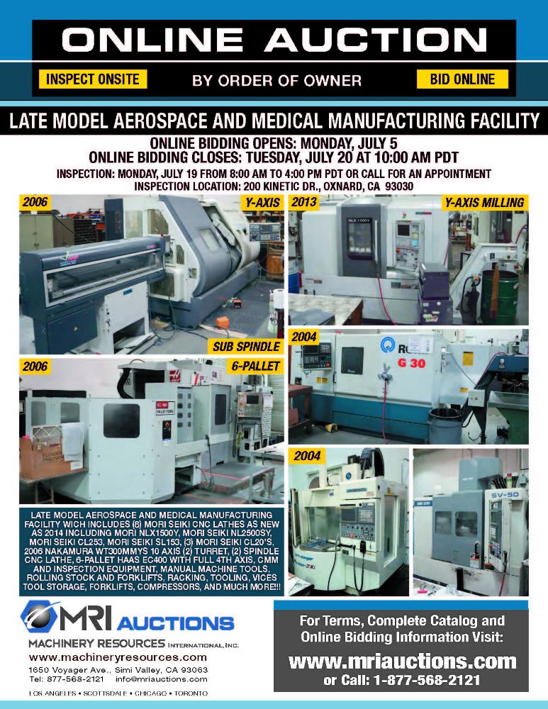 LATE MODEL AEROSPACE AND MEDICAL MANUFACTURING FACILITY