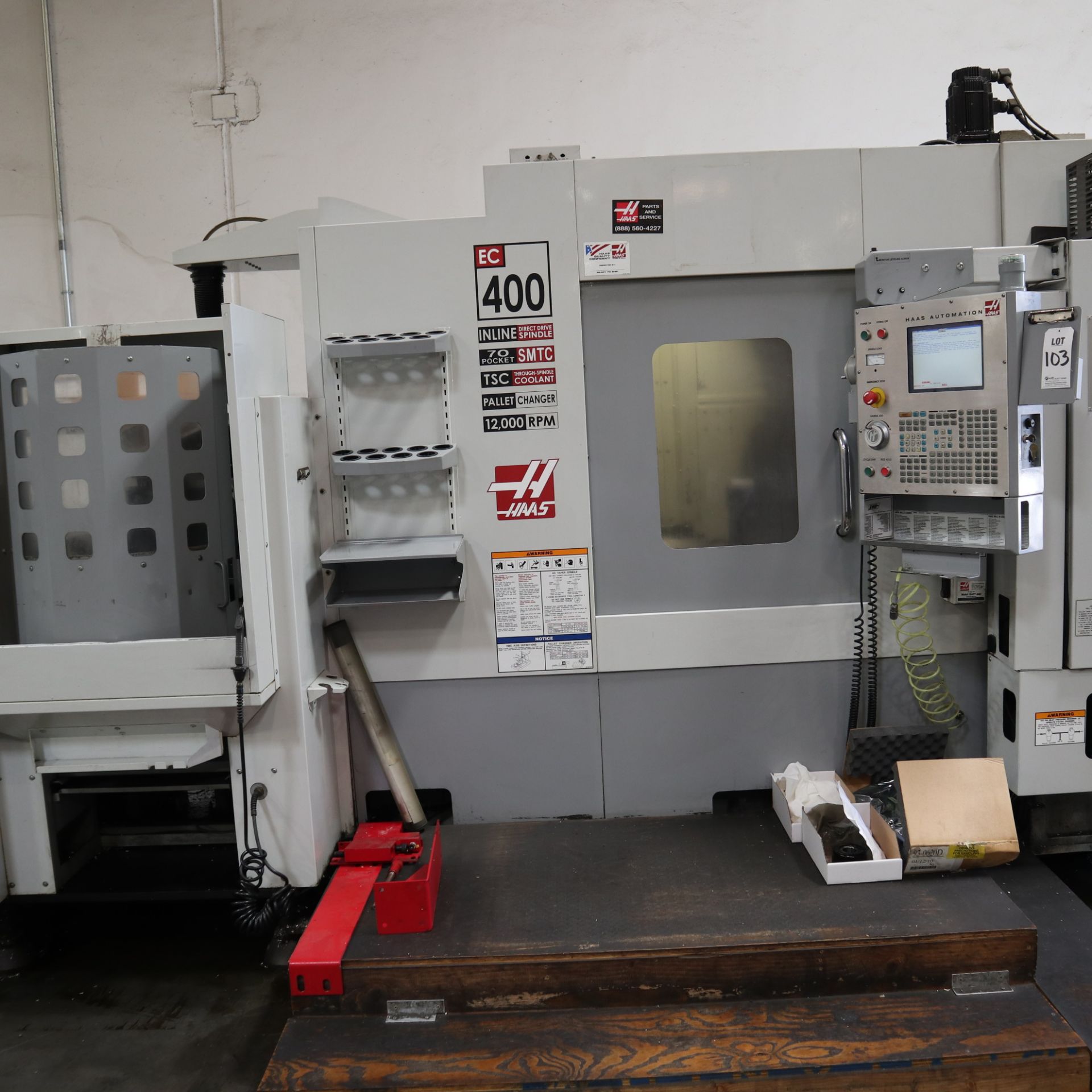 2006 HAAS EC400-6PP, HAAS CONTROL, FULL 4TH AXIS, 70 TOOL ATC, COOLANT THROUGH SPINDLE, 12,000 RPM - Image 2 of 19