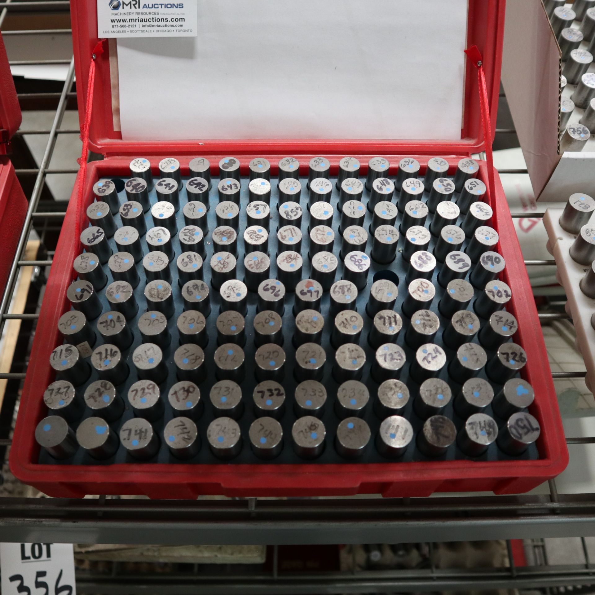 .626-.750 INSPECTION PIN GAGE SET, PARTIAL - Image 2 of 2