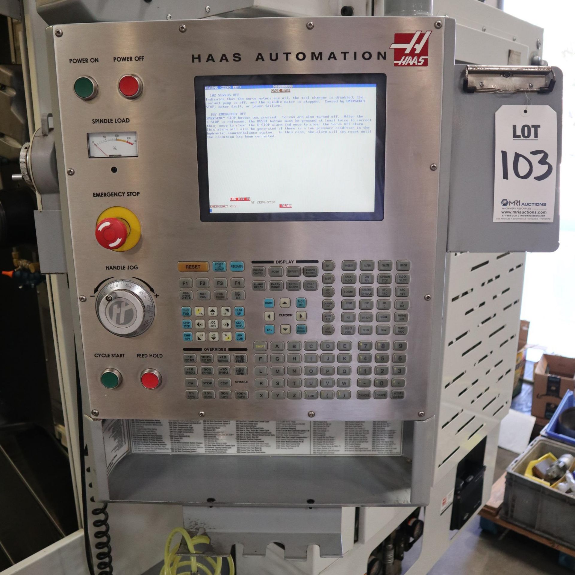 2006 HAAS EC400-6PP, HAAS CONTROL, FULL 4TH AXIS, 70 TOOL ATC, COOLANT THROUGH SPINDLE, 12,000 RPM - Image 15 of 19