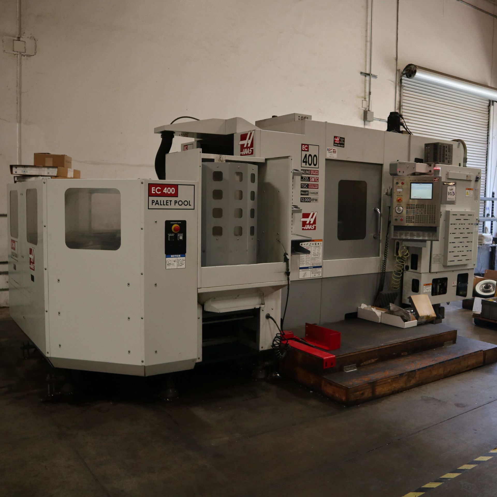 2006 HAAS EC400-6PP, HAAS CONTROL, FULL 4TH AXIS, 70 TOOL ATC, COOLANT THROUGH SPINDLE, 12,000 RPM