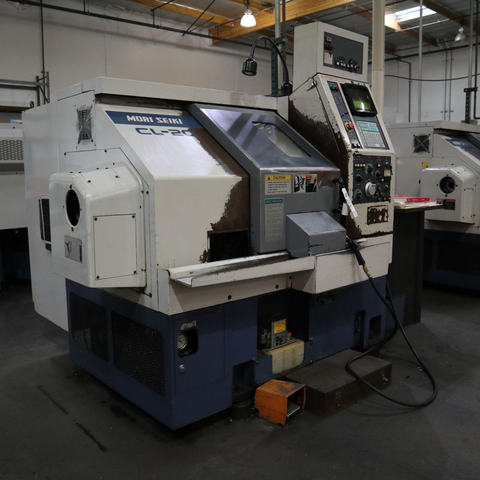 1996 MORI SEIKI CL-20A CNC LATHE, S/N 1971, TOOL SETTER, COLLET CHUCK, YASNAC CONTROL, MANUALS, TOOL - Image 2 of 10