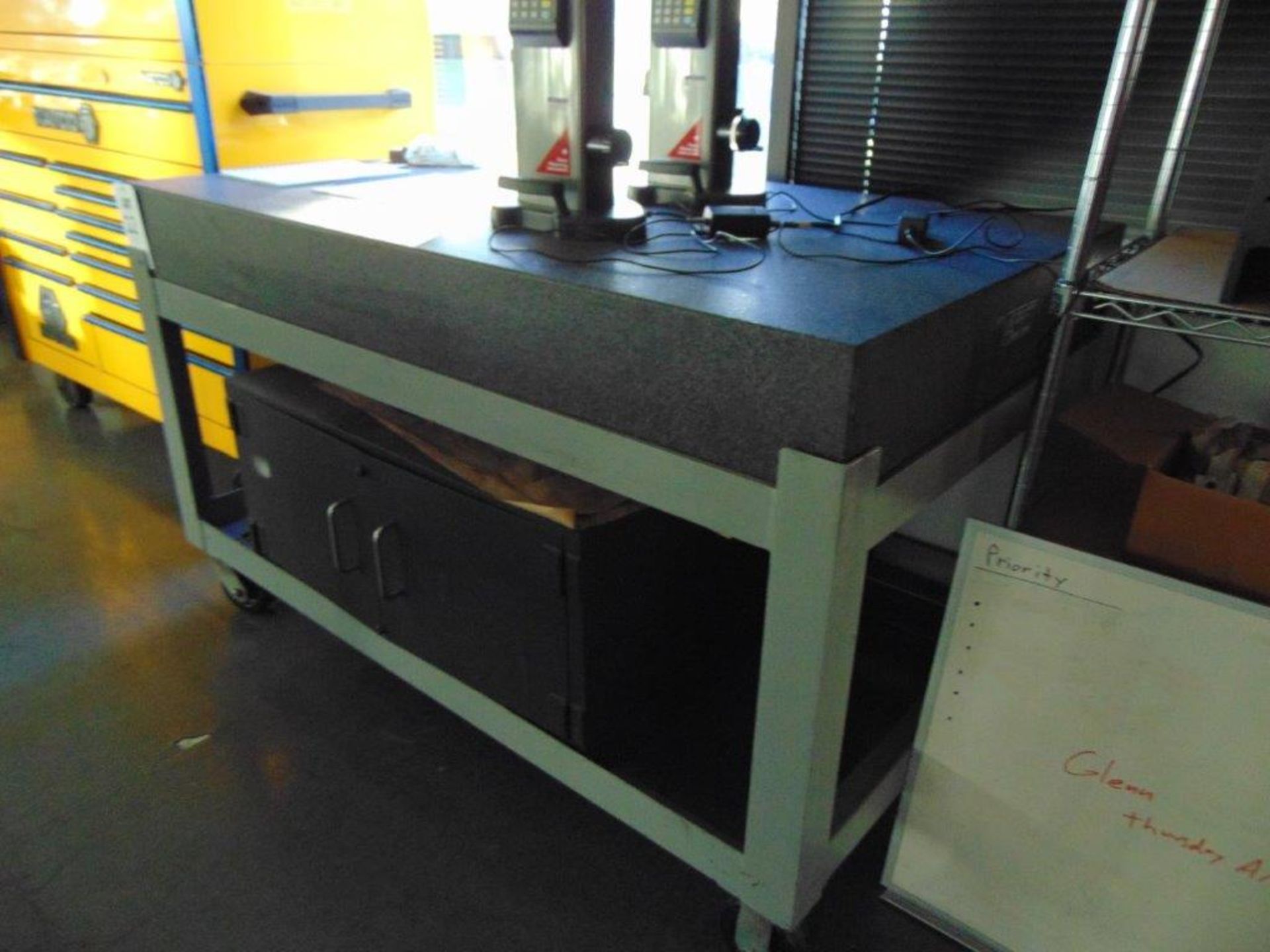 PYRAMID GRANITE INSPECTION TABLE, S/N 2272, B GRADE, 5' X 3' X 7" - Image 2 of 4