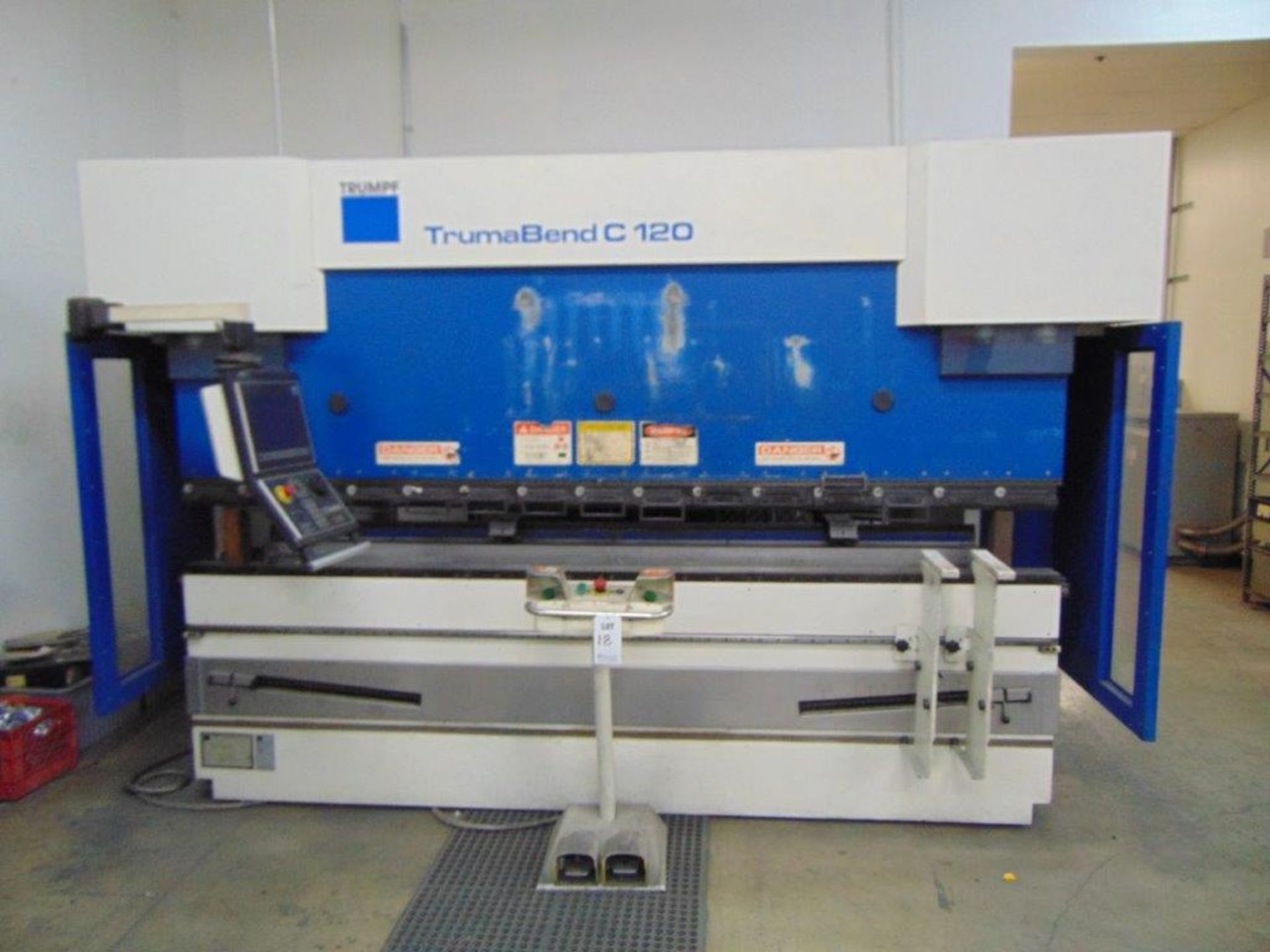 2006 TRUMPF TRUMABEND C120 HYDRAULIC PRESS BRAKE, S/N B0204A0031, 120 TON, 4-AXIS, 122” OVERALL