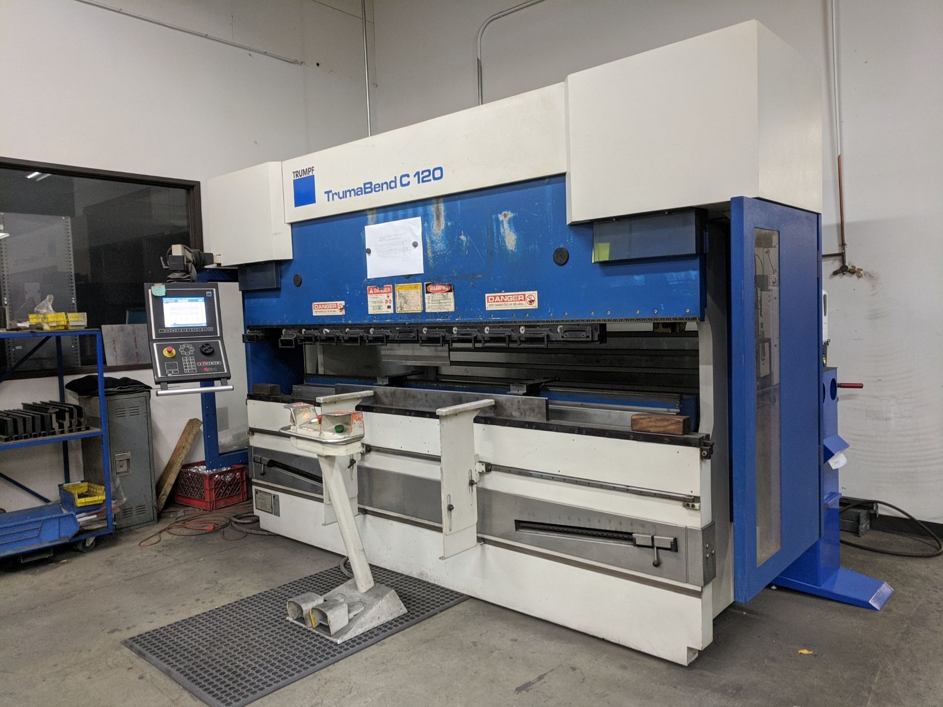 2006 TRUMPF TRUMABEND C120 HYDRAULIC PRESS BRAKE, S/N B0204A0031, 120 TON, 4-AXIS, 122” OVERALL - Image 8 of 8