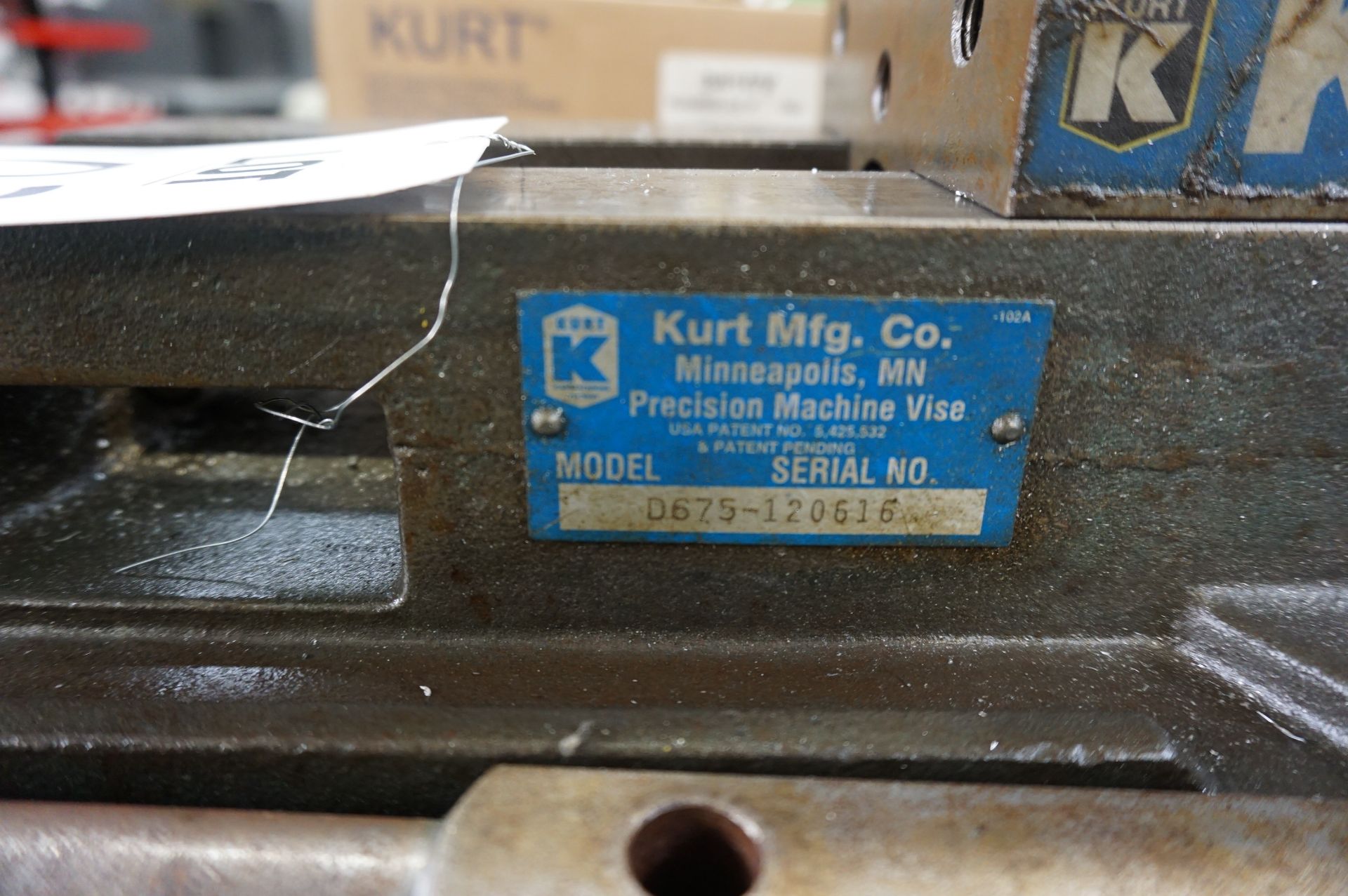 KURT D675 MACHINE VISE WITH SPEED CRANKS, S/N 120616 - Image 3 of 3