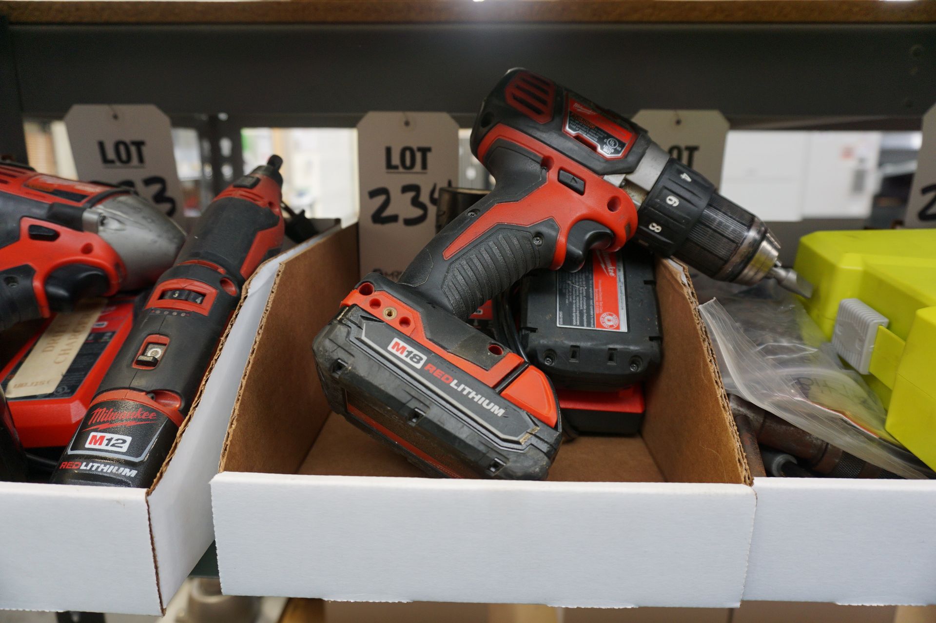 LOT TO INCLUDE: (1) MILWAUKEE 1/2" DRILL DRIVER WITH CHARGER