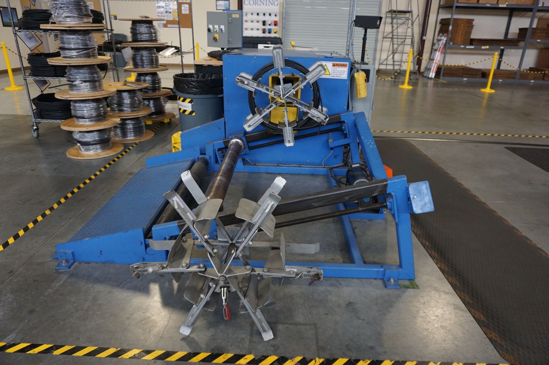 LOT TO INCLUDE: (1) REEL-O-MATIC WIRE CABLE SPOOLING MACHINE MODEL RD5, S/N 2-9124-C18, CAPACITY 550 - Image 8 of 12