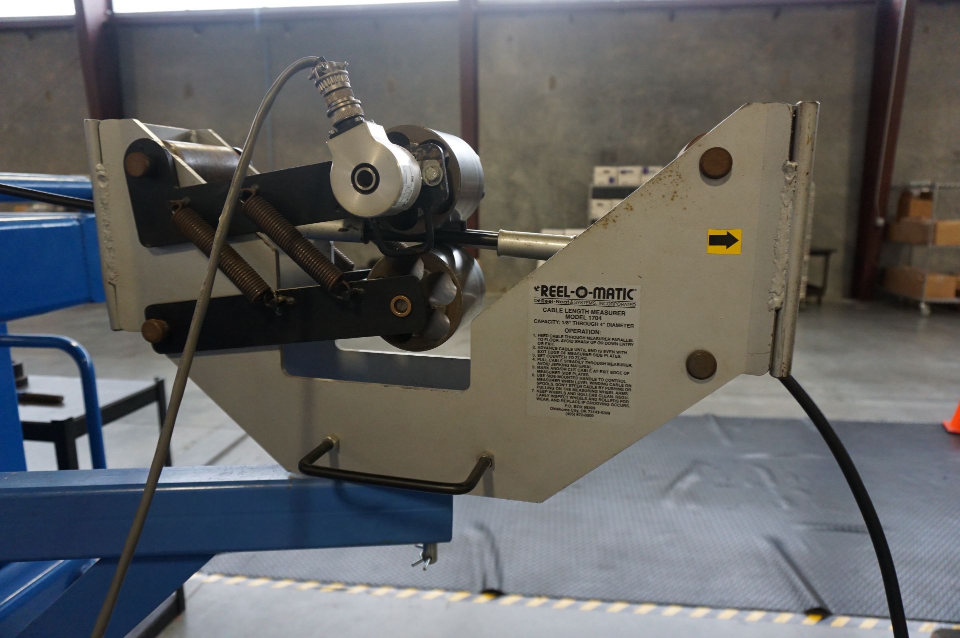 LOT TO INCLUDE: (1) REEL-O-MATIC WIRE CABLE SPOOLING MACHINE MODEL RD5, S/N 2-9124-C18, CAPACITY 550 - Image 12 of 12