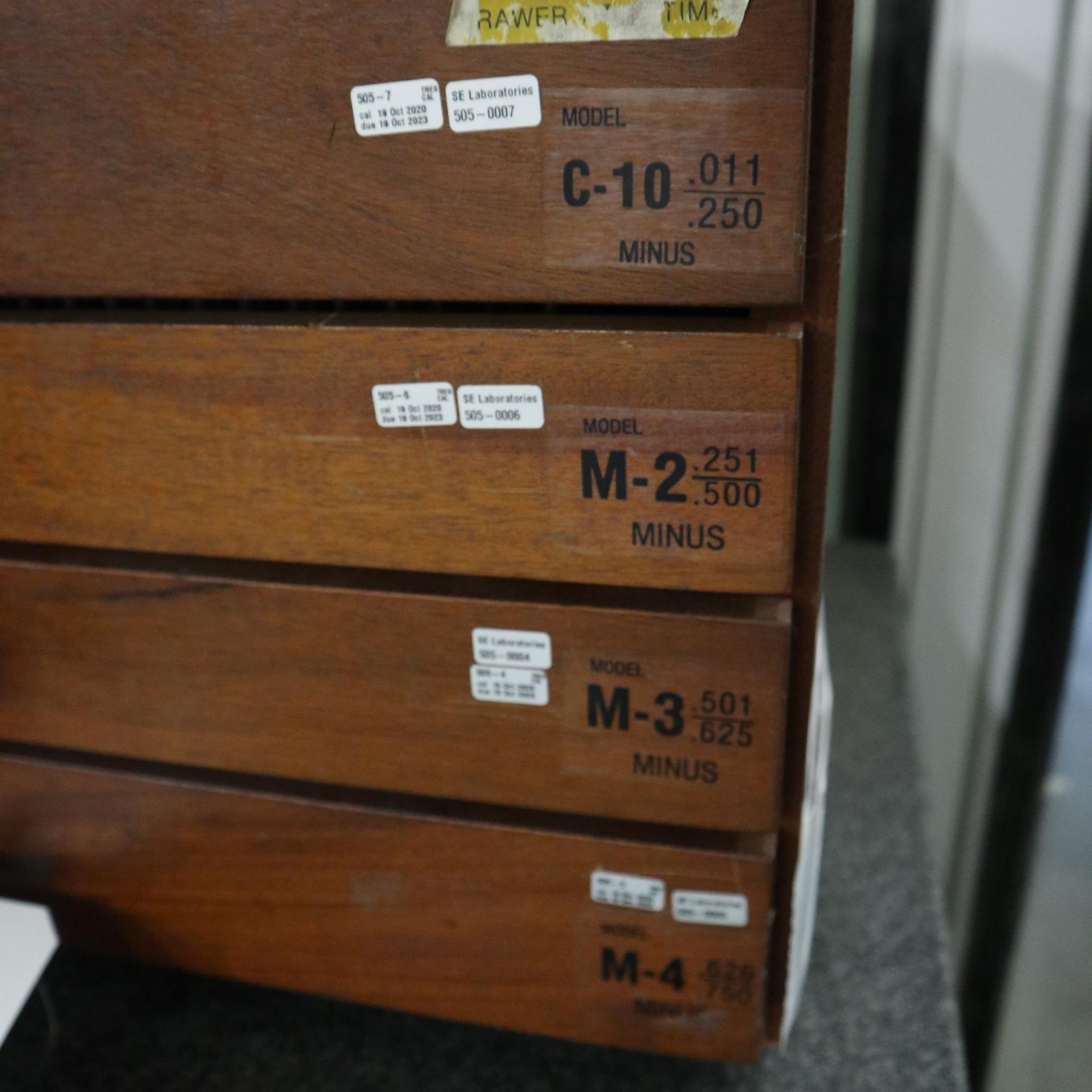 MEYER GAGE PIN 4 DRAWER CABINET, .011 - .750, PARTIAL SETS - Image 6 of 6