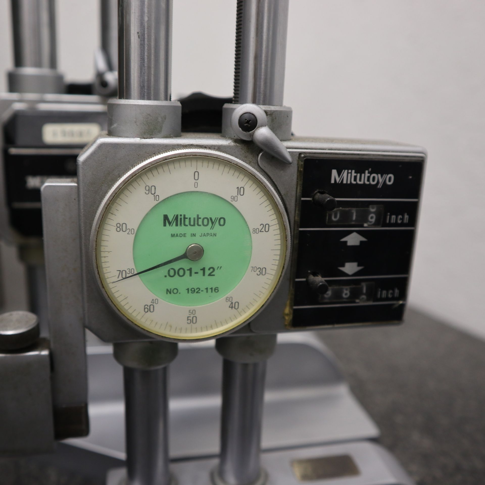 LOT TO INCLUDE: (1) MITUTOYO DIGITAL HEIGHT GAGE 24" (1) MITUTOYO DIAL HEIGHT GAGE 12" - Image 2 of 3