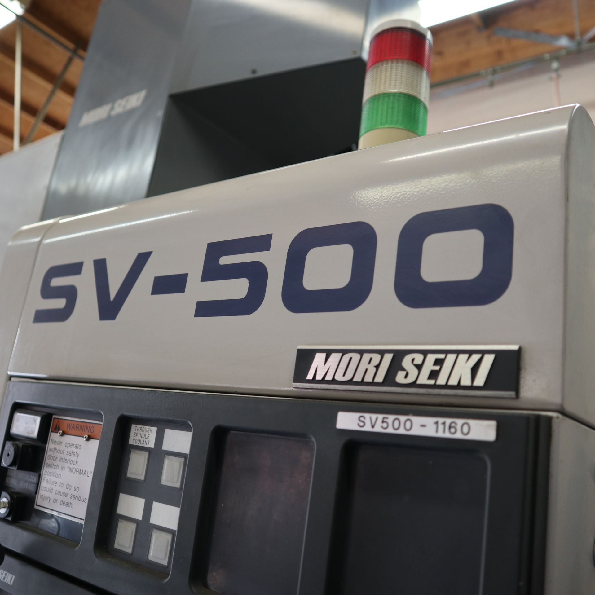 1997 MORI SEIKI SV500 VERTICAL MACHINING CENTER, S/N 1160, MORI MSC-502 CONTROL, - Image 8 of 11
