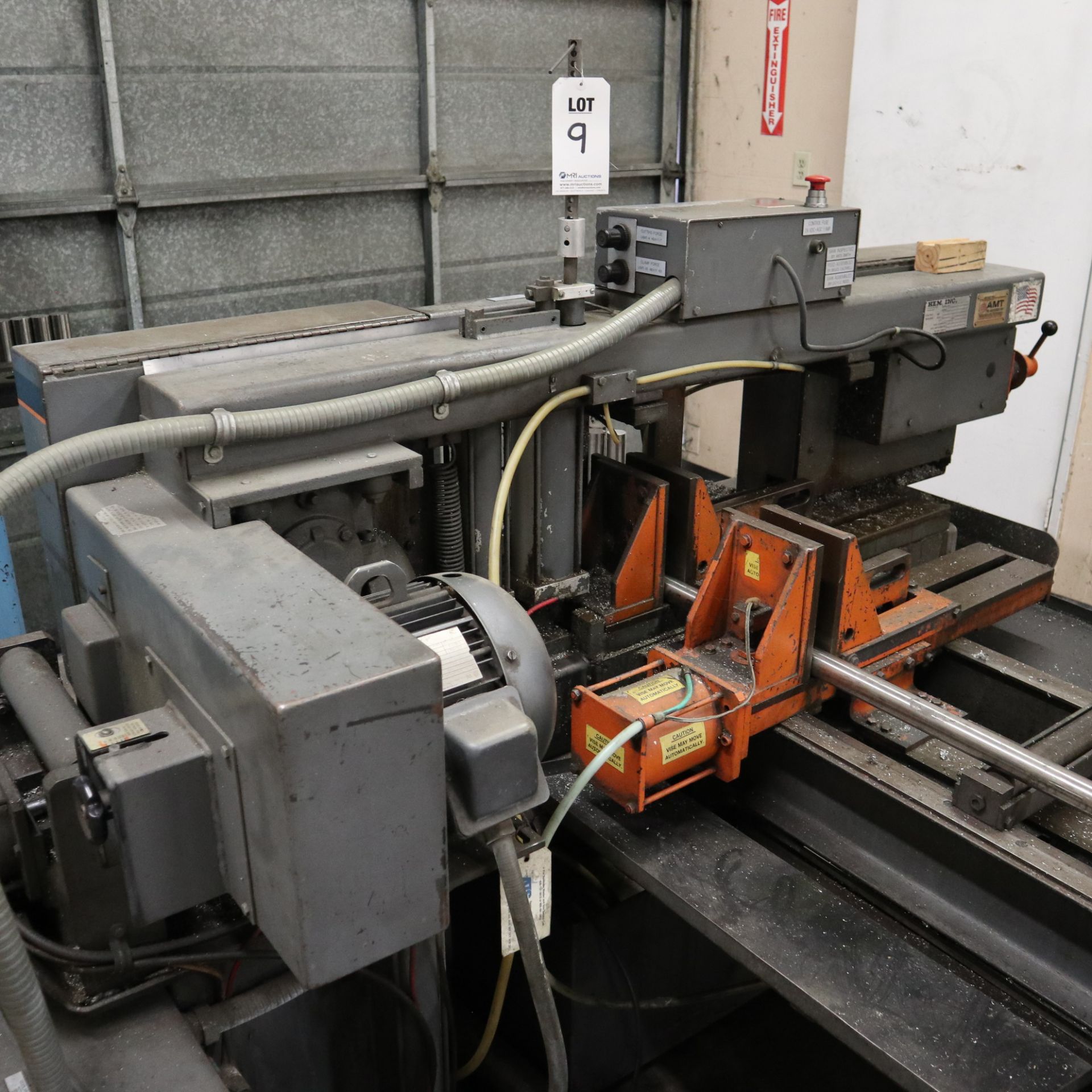 HEM H90A-B/F HORIZONTAL METALWORKING BANDSAW, S/N 737900 - Image 2 of 6