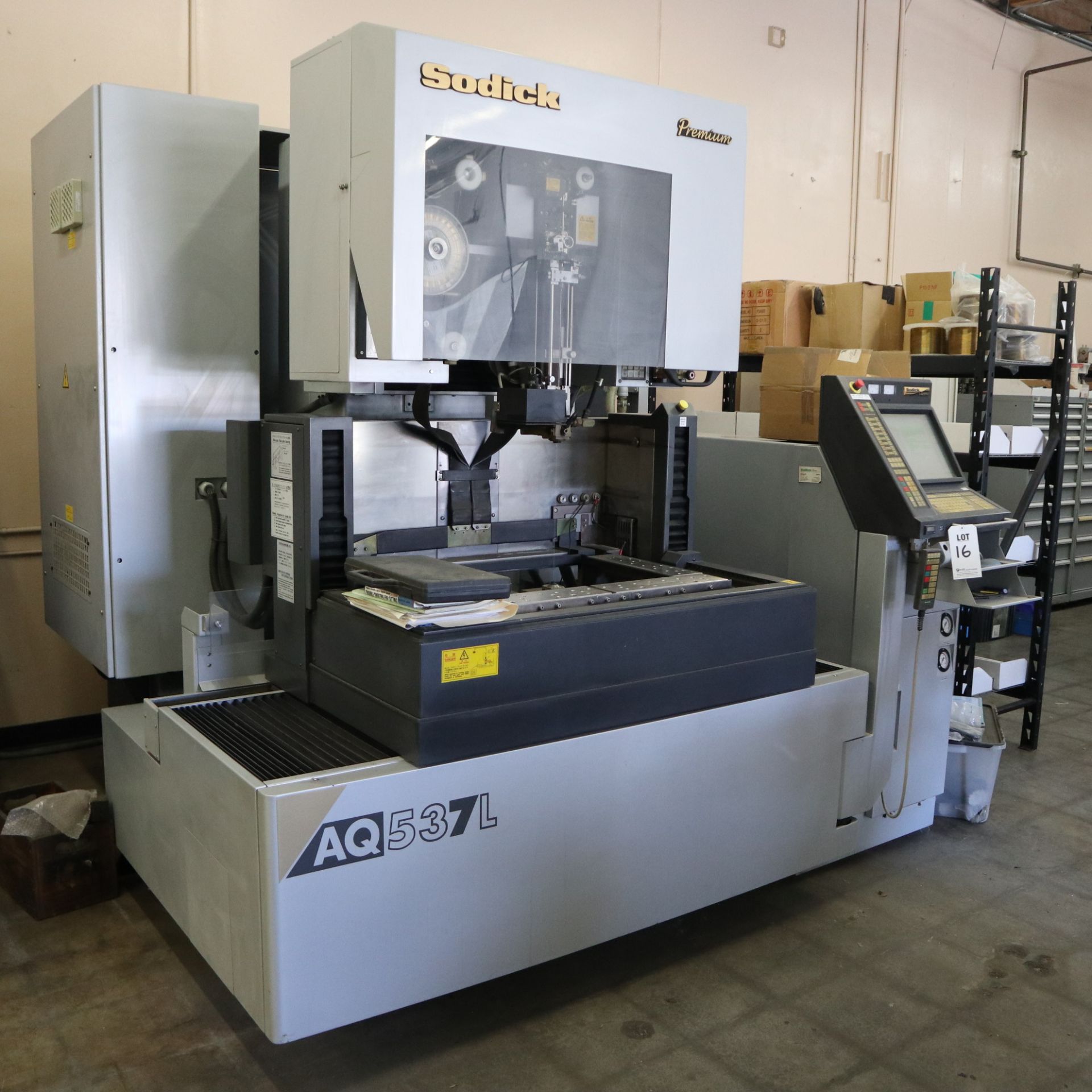 2005 SODICK AQ537L 5 AXIS EDM, S/N 0390, CUT TIME 2216 HRS, MANUALS AND TOOLS