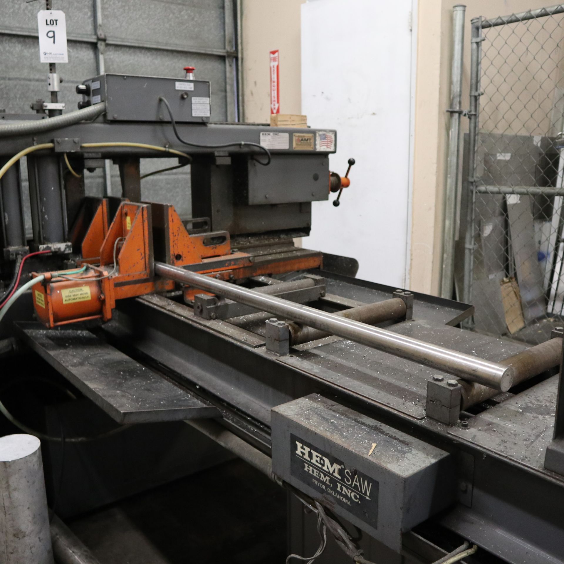 HEM H90A-B/F HORIZONTAL METALWORKING BANDSAW, S/N 737900 - Image 3 of 6