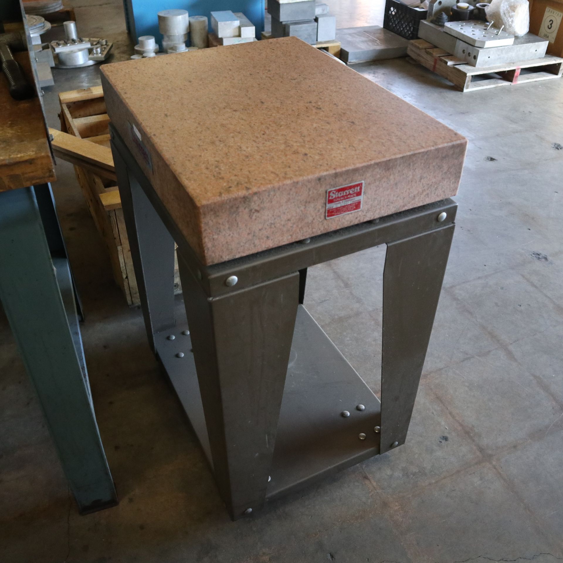 LOT TO INCLUDE: MISC. GRANITE BLOCKS, GRANITE INSPECTION TABLE 24" X 18", GRANITE STEP BLOCK - Image 3 of 7