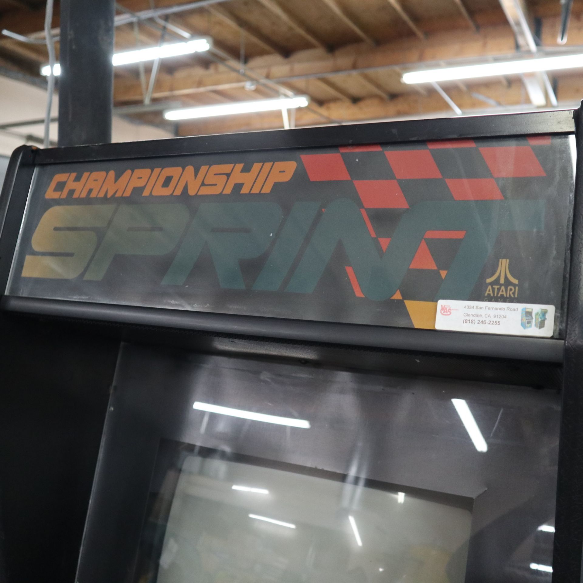 ATARI CHAMPIONSHIP SPRINT ARCADE CABINET, MODEL 40900, S/N URO3398 - Image 3 of 5