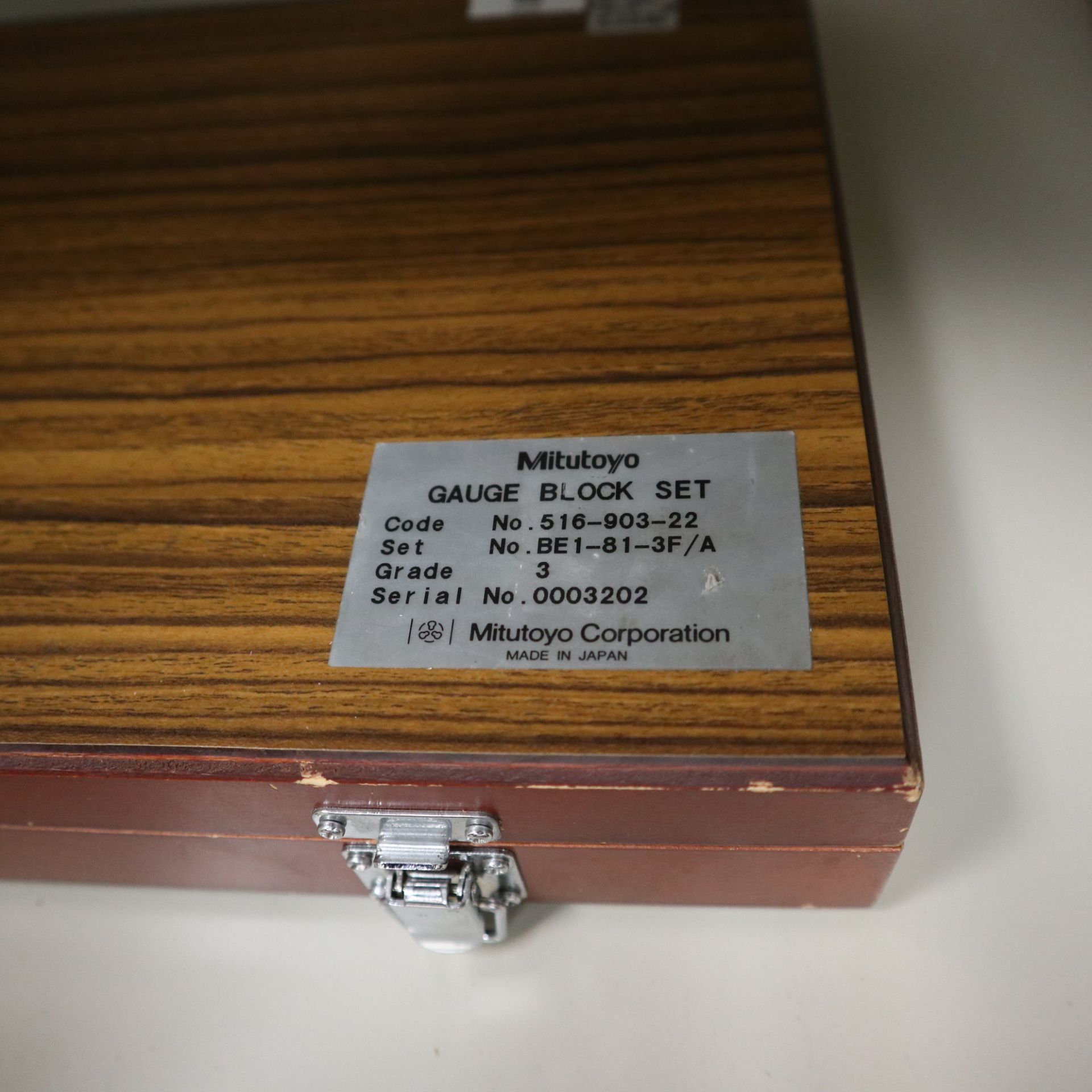 MITUTOYO GAGE BLOCK SET, 3 GRADE, MODEL 516-903-22 - Image 3 of 3