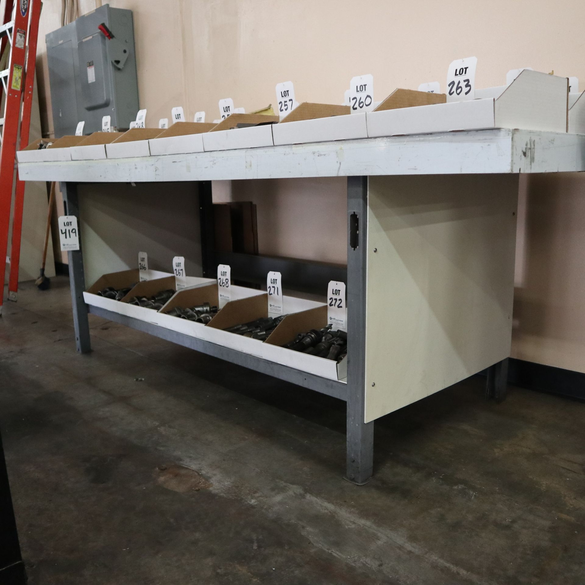 LOT TO INCLUDE: (1) LISTA TABLE WORKBENCHES, 7 DRAWER CABINET DIMENSIONS 6' X 30" X 35", (2) SHOP - Image 5 of 5