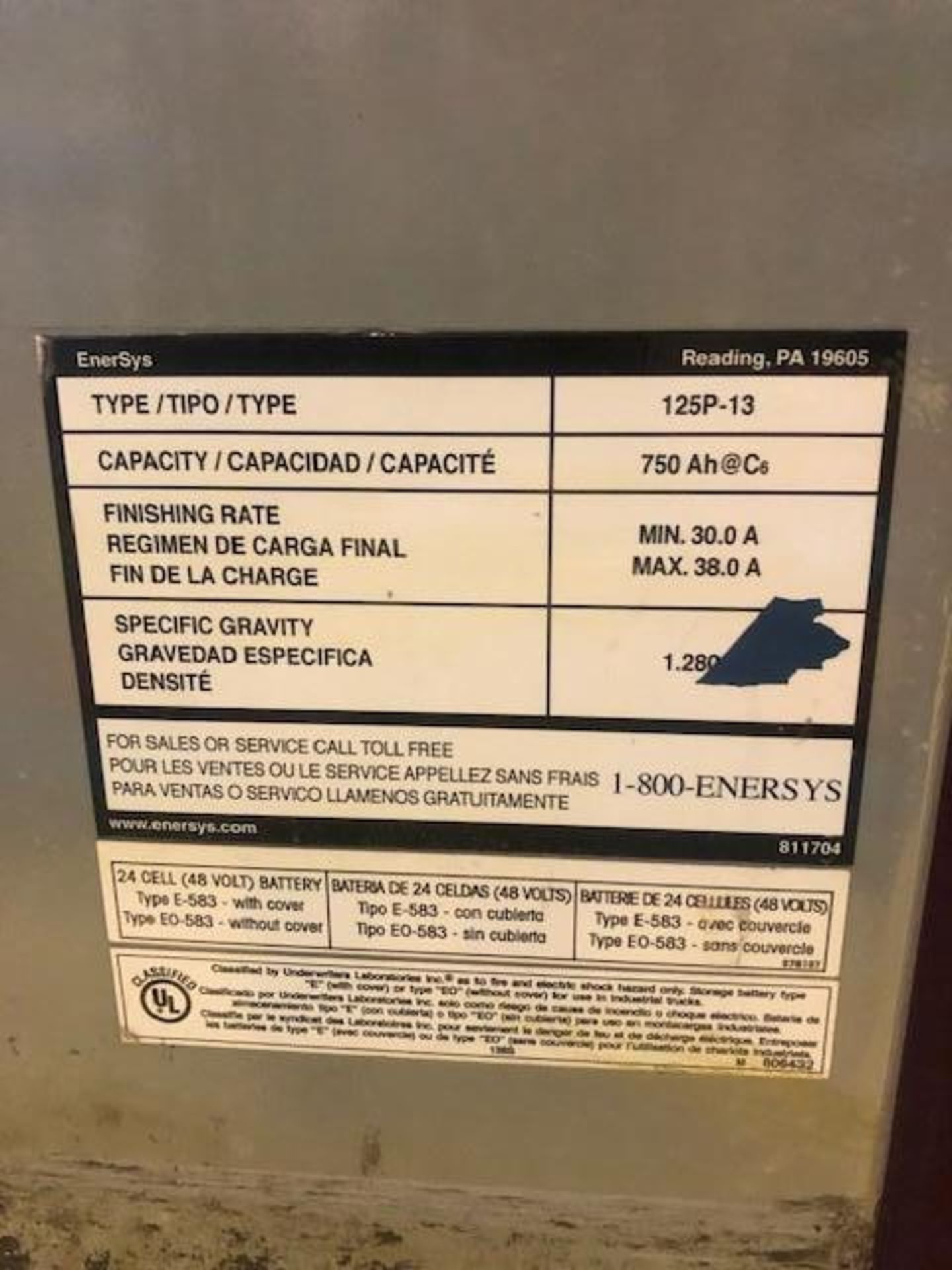 48 V. INDUSTRIAL BATTERY - Image 4 of 4