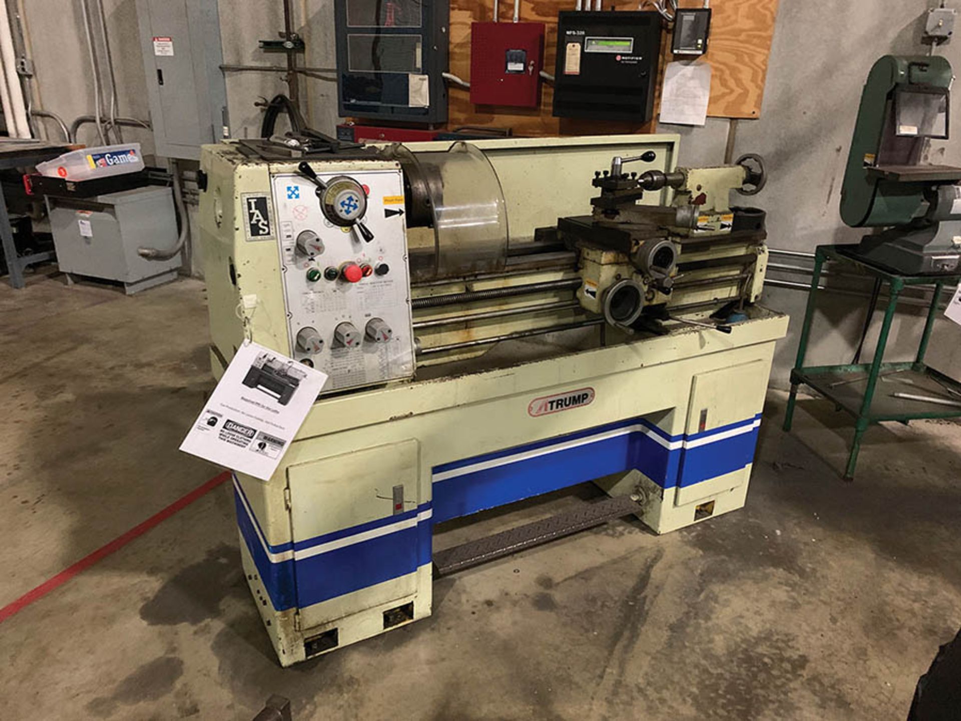 1994 ATRUMP 1440 GH SHOP LATHE, 6'' 3-JAW CHUCK, TAILSTOCK, TOOL HOLDER, S/N 7173046