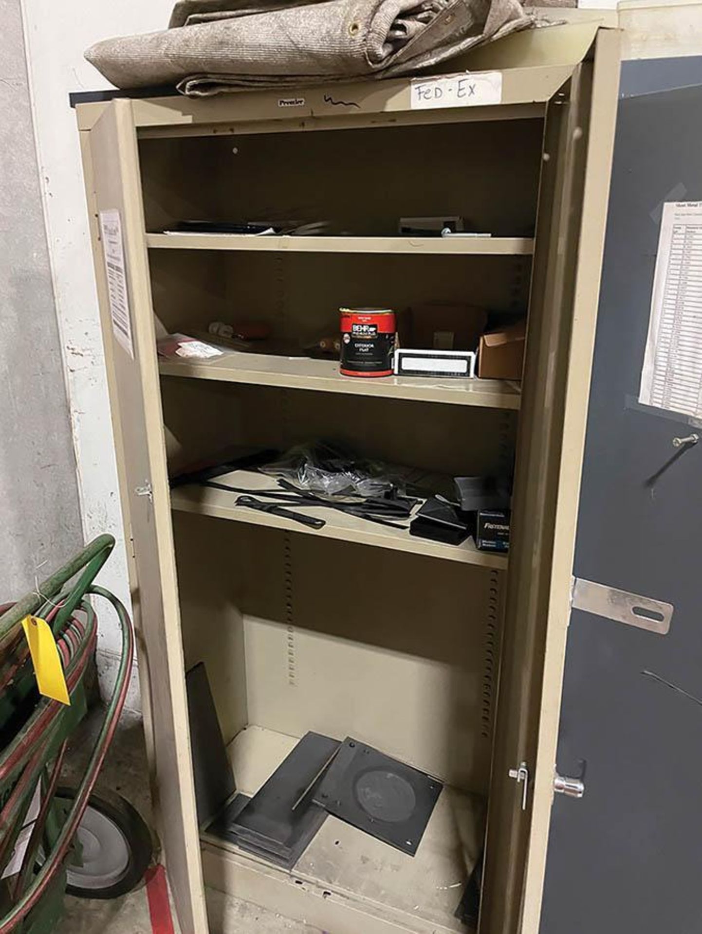 2-DOOR CABINET W/ CONTENT