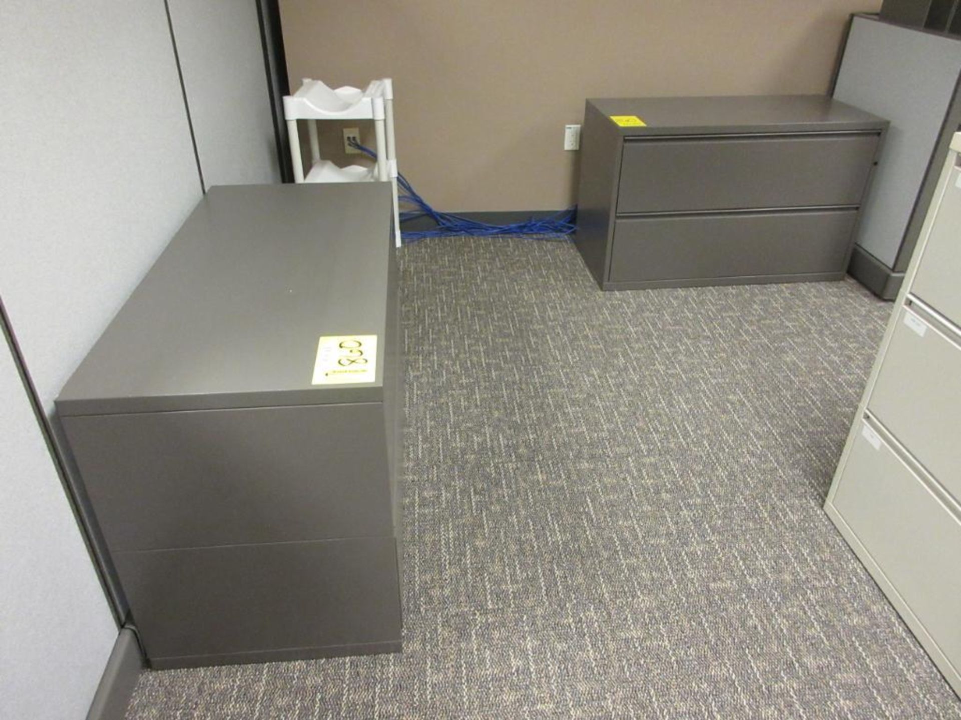 (9) LATERAL FILE CABINETS, TAUPE
