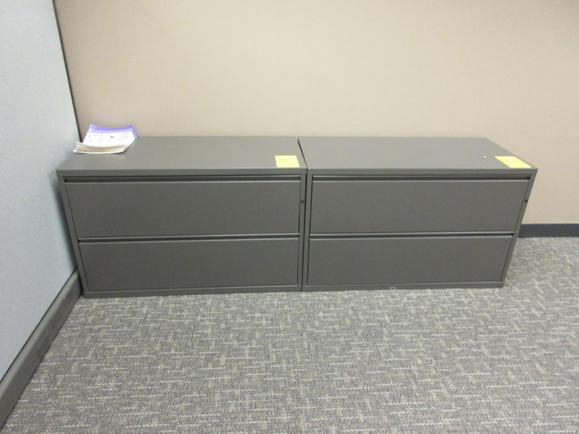 (9) LATERAL FILE CABINETS, TAUPE - Image 2 of 3