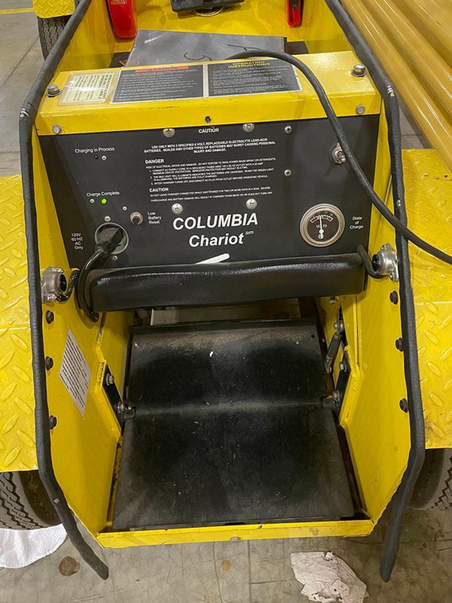 COLUMBIA CHARIOT PERSONNEL CARRIER, 12 V., 350 LB. CAP., S/N 4R-11320 - Image 2 of 2