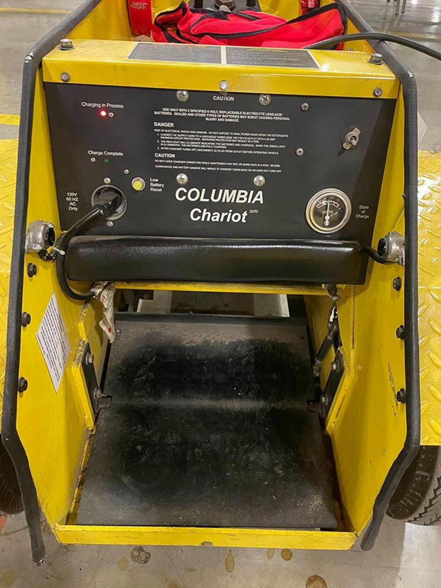 COLUMBIA CHARIOT PERSONNEL CARRIER, 12 V., 350 LB. CAP., S/N 4R-11319 - Image 2 of 2