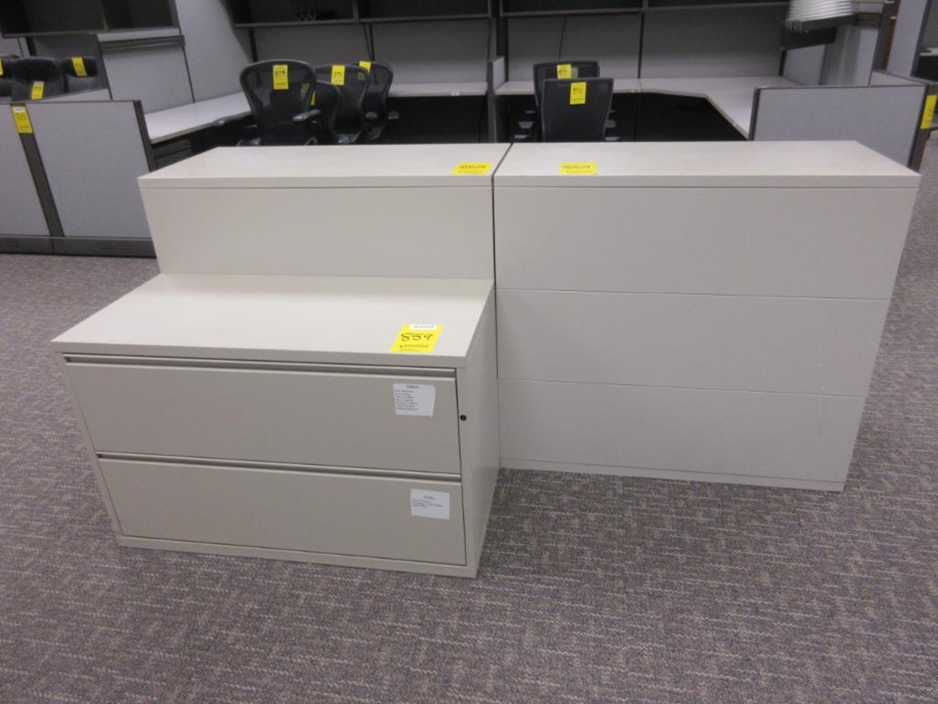 (15) LATERAL FILE CABINETS, TAN