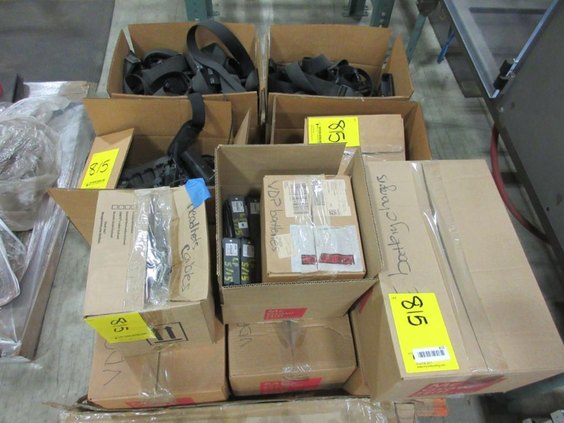 PALLET W/ RADIOS, BATTERIES, HEADSETS, CABLES