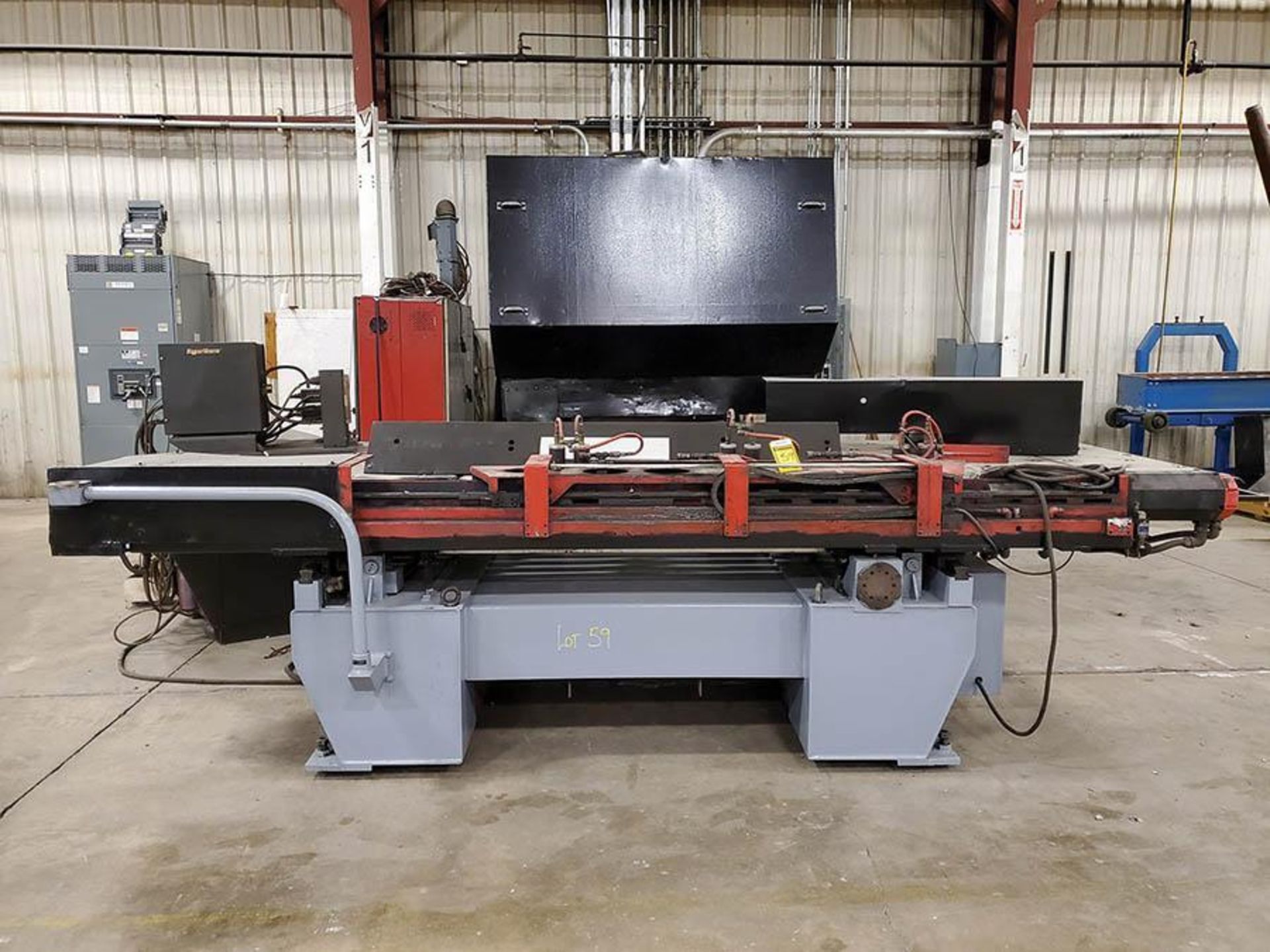 WEIDEMAN CNC ROTARY PLASMA CUTTER/TURRET PUNCH MACHINE, HYPERTHERM HT2000 PLASMA POWER SOURCE, FANUC