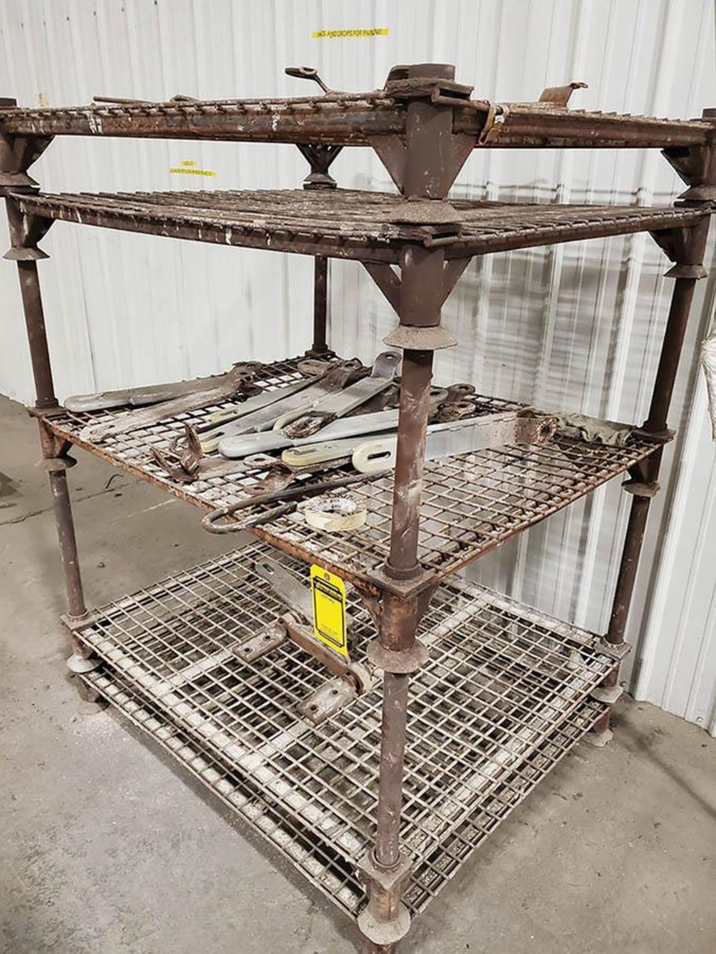 (6) STEEL RACKS OF OVERHEAD CONVEYOR HOOKS - Image 8 of 8