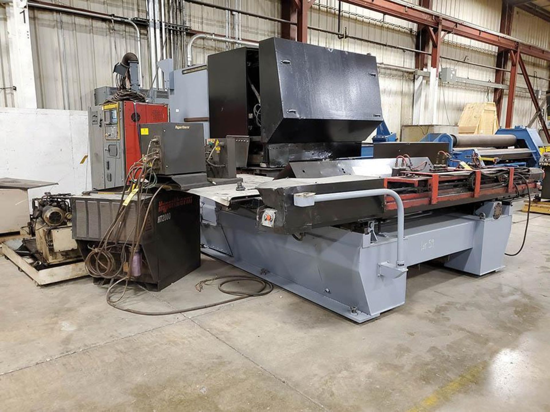 WEIDEMAN CNC ROTARY PLASMA CUTTER/TURRET PUNCH MACHINE, HYPERTHERM HT2000 PLASMA POWER SOURCE, FANUC - Image 3 of 15