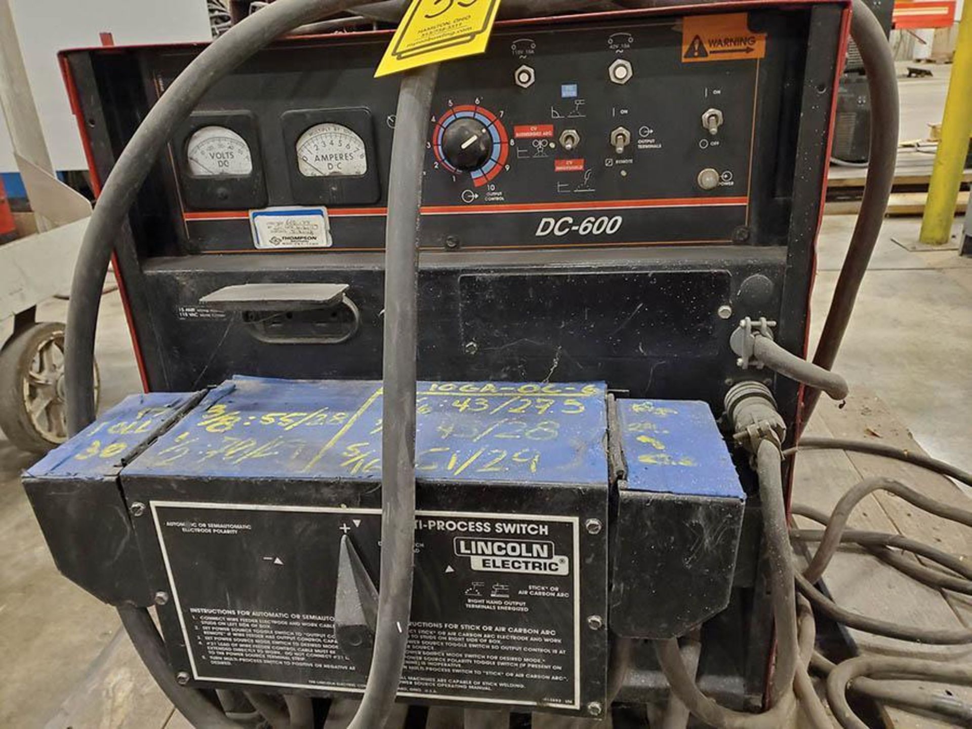 LINCOLN DC-600 ARC WELDER - Image 3 of 7